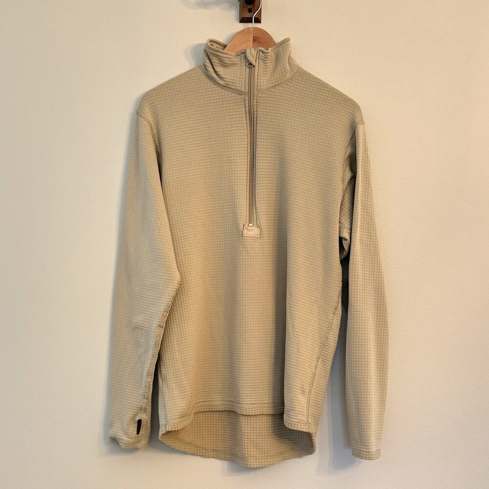 Men's Khaki Insulated Half Zip Pullover